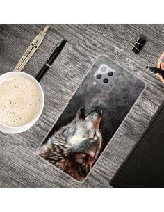 Cover Galaxy A42 5G TPU Antiurto Lupo in Chiamata