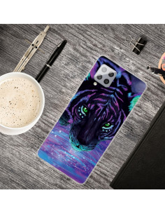 Cover Galaxy A42 5G TPU Antiurto Tigre Viola