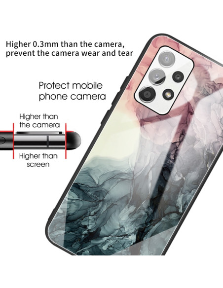 Cover Galaxy A32 4G Glass Marmo Nero | Melacompro