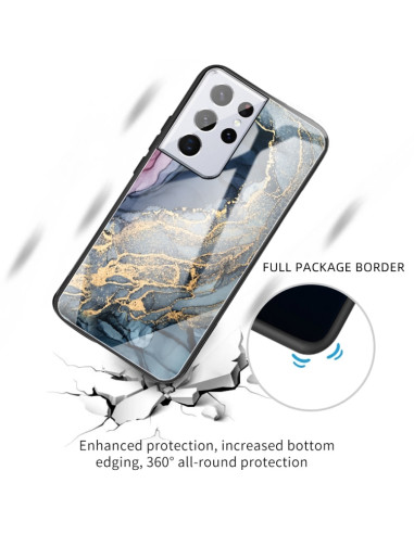 Cover Galaxy A32 4G Glass Marmo Oro | Melacompro