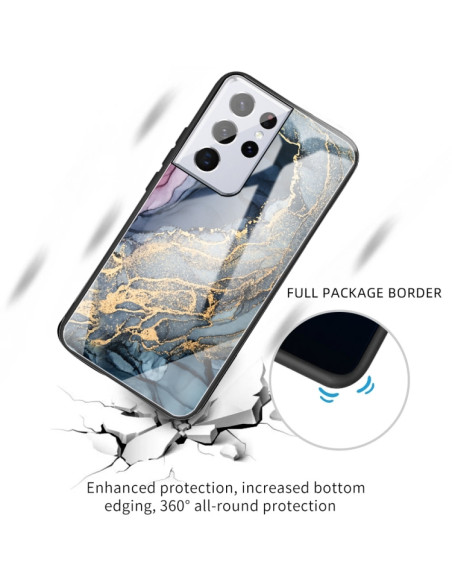 Cover Galaxy A32 4G Glass Marmo Oro | Melacompro