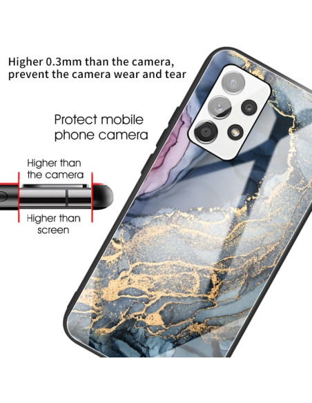 Cover Galaxy A32 4G Glass Marmo Oro | Melacompro