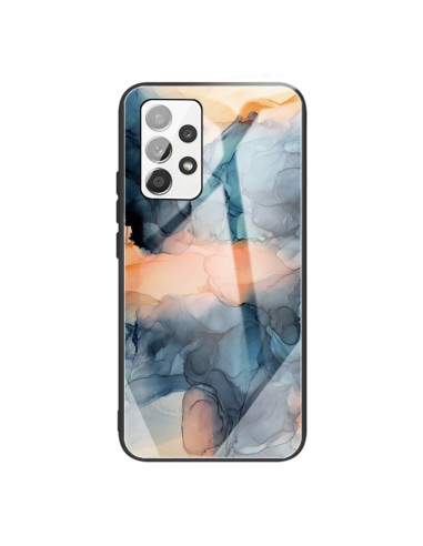 Cover Galaxy A32 4G Glass Marmo Blu | Melacompro