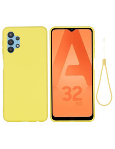 Cover Galaxy A32 5G Silicone Nero Giallo | Melacompro 2