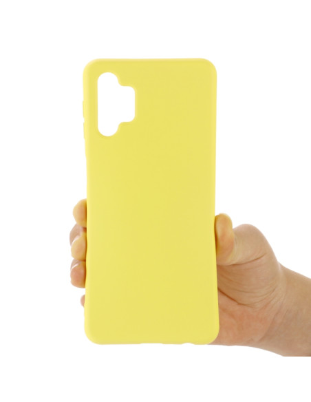 Cover Galaxy A32 5G Silicone Nero Giallo | Melacompro