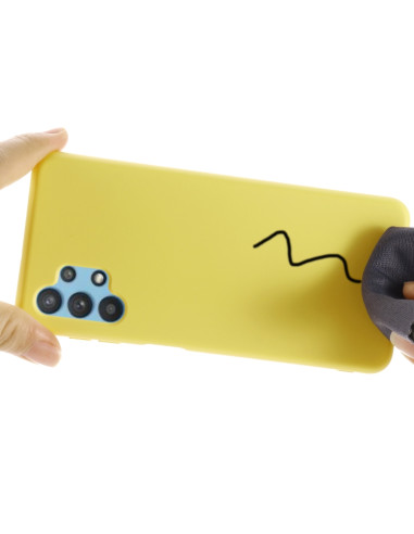 Cover Galaxy A32 5G Silicone Nero Giallo | Melacompro