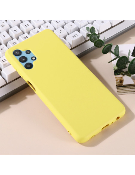 Cover Galaxy A32 5G Silicone Nero Giallo | Melacompro