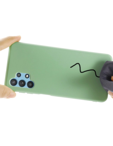 Cover Galaxy A32 5G Silicone Nero Verde | Melacompro
