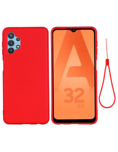 Cover Galaxy A32 5G Silicone Nero Rosso | Melacompro 2