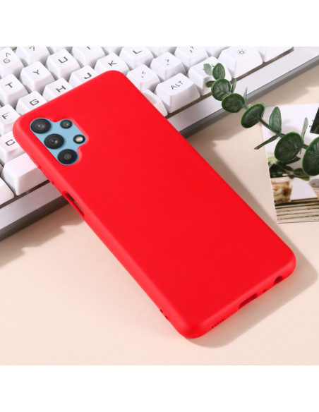Cover Galaxy A32 5G Silicone Nero Rosso | Melacompro
