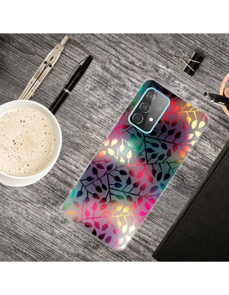 Cover Galaxy A32 5G TPU Rami Fluorescenti | Melacompro