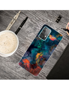Cover Galaxy A32 5G TPU Antiurto Acquerello Trasparente