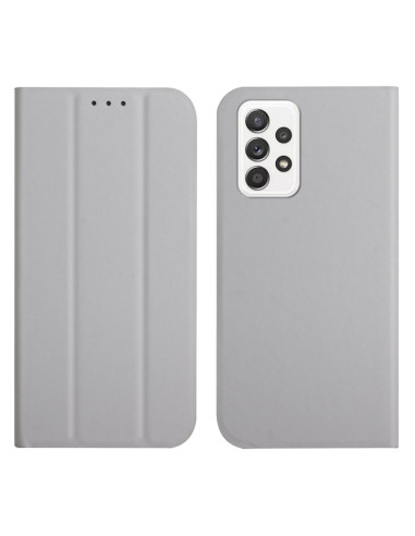 Cover Galaxy A72 5G Pelle Grigia Flip Grigio | Melacompro