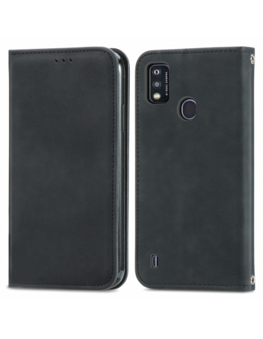 Cover ZTE A51 Pelle Nero a Libro | Melacompro