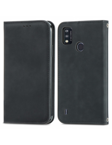 Cover ZTE A51 Pelle Nero a Libro | Melacompro