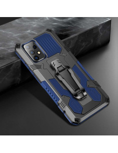 Cover Galaxy A52 5G PC + TPU Antiurto Nero Royal Blu