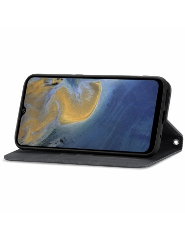 Cover ZTE A51 Pelle Nero a Libro | Melacompro