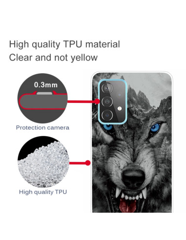 Cover Galaxy A72 TPU Lupo Montagna | Melacompro