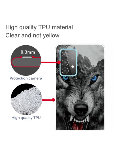 Cover Galaxy A72 TPU Lupo Montagna | Melacompro