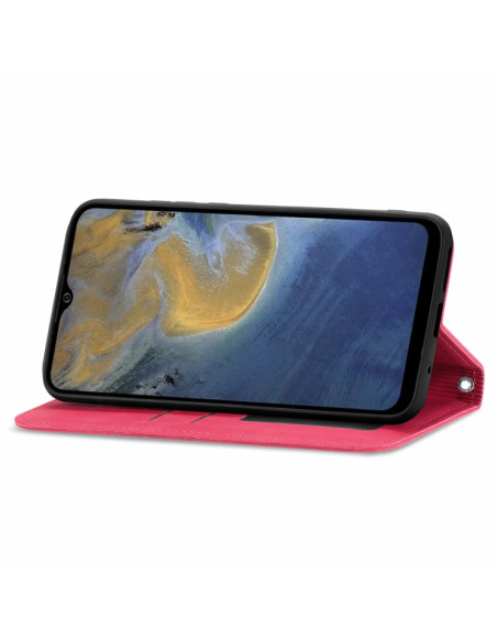 Cover ZTE A51 Pelle Rossa Flip Rosso | Melacompro