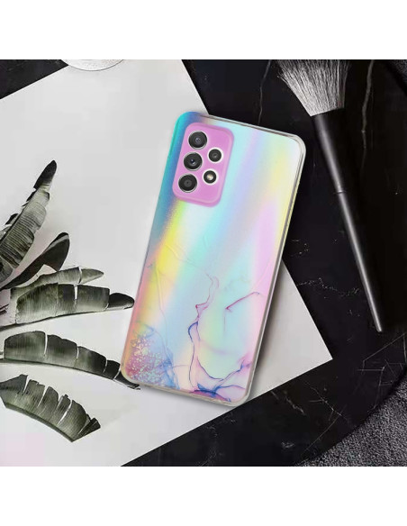 Cover Galaxy A72 TPU Antiurto Verde Rosa | Melacompro