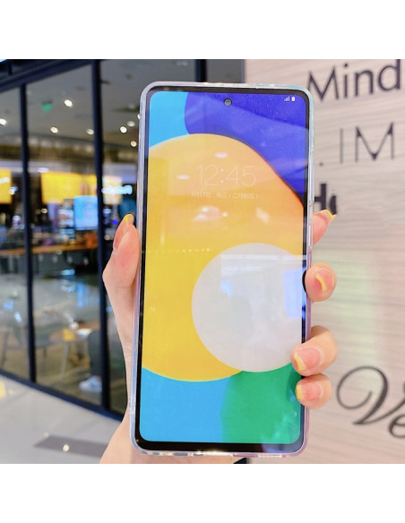 Cover Galaxy A72 TPU Antiurto Verde Rosa | Melacompro