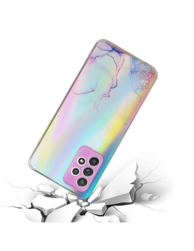 Cover Galaxy A72 TPU Antiurto Verde Rosa | Melacompro