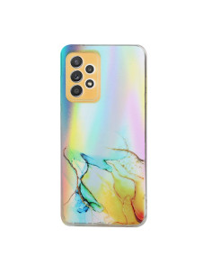 Cover Galaxy A72 TPU Silicone Antiurto Verde Giallo