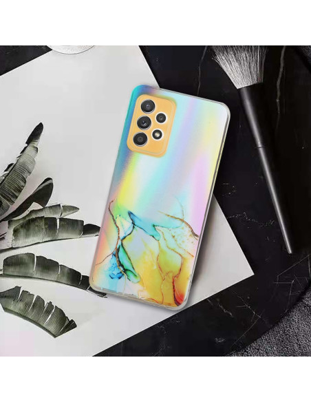 Cover Galaxy A72 TPU Antiurto Verde Giallo | Melacompro