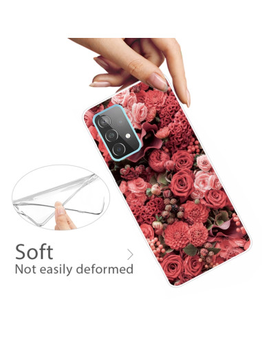 Cover Galaxy A72 TPU Trasparente Rose | Melacompro