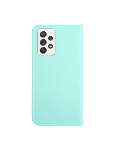 Cover Galaxy A72 5G Pelle Grigia Flip Menta Verde | Melacompro