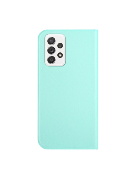 Cover Galaxy A72 5G Pelle Grigia Flip Menta Verde | Melacompro