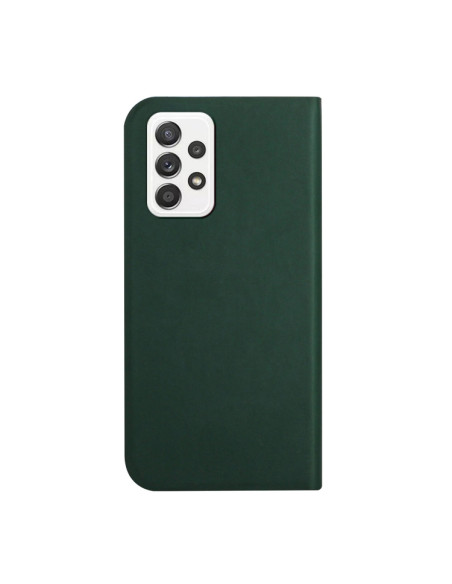 Cover Galaxy A72 5G Pelle Grigia Flip Deep Verde | Melacompro