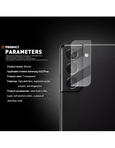 Vetro Temperato Galaxy S22+ 5G Nero | Melacompro