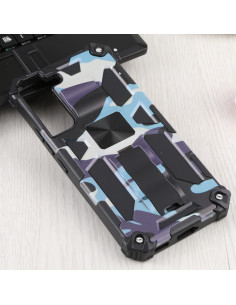 Cover Galaxy S22 5G TPU + PC Mimetico Verde Blu