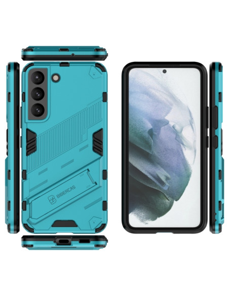 Cover Galaxy S22 5G Mimetico Verde Blu | Melacompro