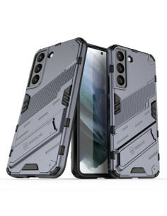 Cover Galaxy S22 5G TPU + PC Mimetico Verde Grigio
