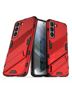 Cover Galaxy S22 5G TPU + PC Mimetico Verde Rosso