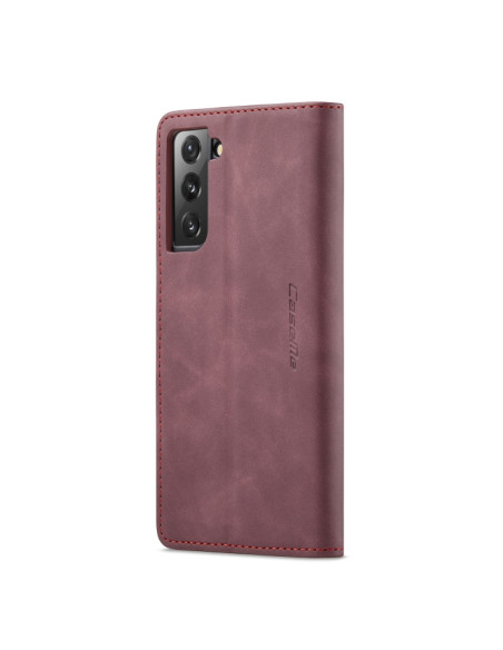 Cover Galaxy S22+ Pelle Flip Rosso Vino Wine Rosso | Melacompro
