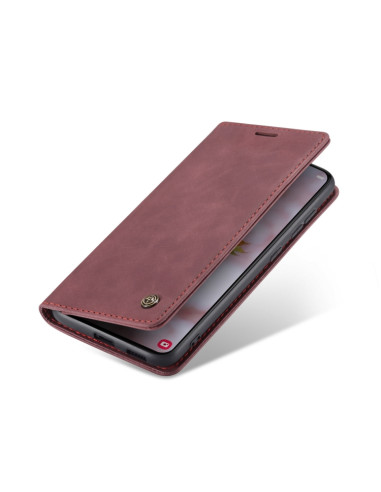 Cover Galaxy S22+ Pelle Flip Rosso Vino Wine Rosso | Melacompro