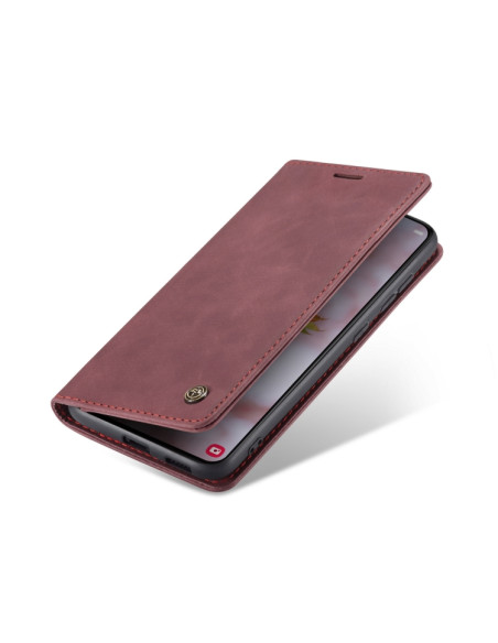 Cover Galaxy S22+ Pelle Flip Rosso Vino Wine Rosso | Melacompro