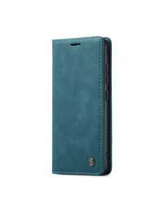 Cover Galaxy S22+ Pelle PU Blu Flip Multifunzione
