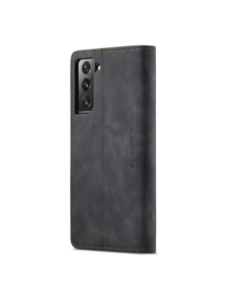 Cover Galaxy S22+ Pelle Flip Rosso Vino Nero | Melacompro