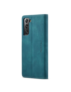 Cover Galaxy S22+ Pelle PU Blu | Melacompro 2