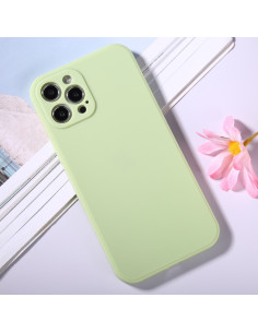 Cover iPhone 12 Pro Max TPU Magic Cube Frosted Nero Verde