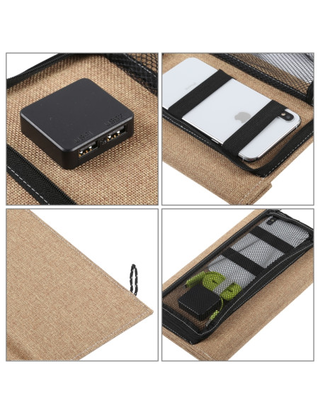 Caricatore Solare 14W Pieghevole Giallo | Melacompro