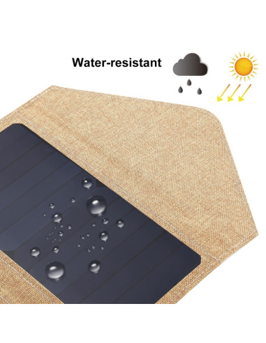 Caricatore Solare 14W Pieghevole Giallo | Melacompro