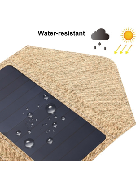 Caricatore Solare 14W Pieghevole Giallo | Melacompro