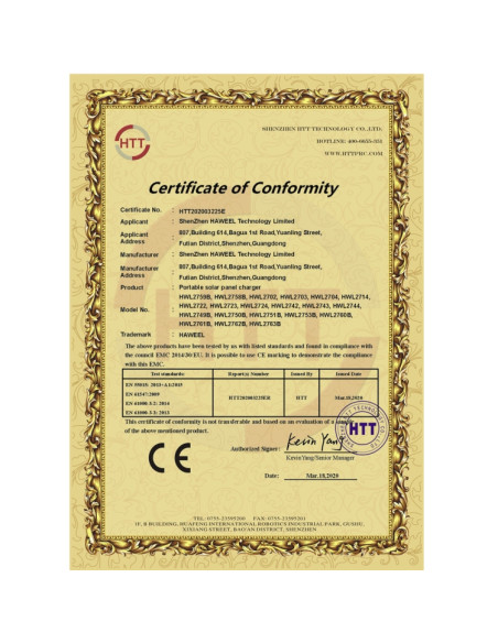 Caricatore Solare 14W Pieghevole Giallo | Melacompro