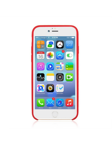Cover iPhone SE 2020 Silicone Rosso | Melacompro